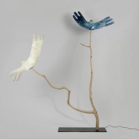 <a href="https://www.galeriegosserez.com/artistes/de-kergal-diane.html">Diane de Kergal</a> - Above the Sun, only Sky - Les Oiseaux